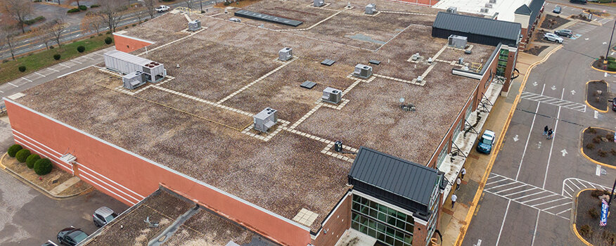 Stock,Commercial,Roof,Photos, ,Drone Importance of Commercial Roof Maintenance in Omaha
