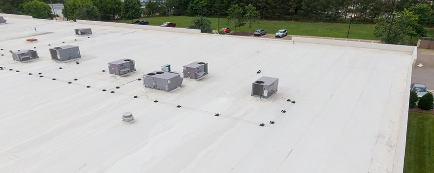 Commercial,Flat,Tpo,Roof,Drone,Inspection:,New,And,Old,Roofs, Benefits of Commercial Roof Coatings Lincoln