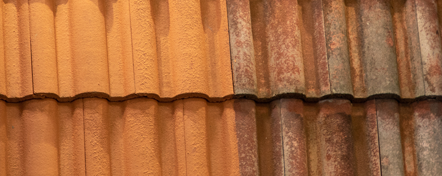before and after roof restoration in oklahoma city