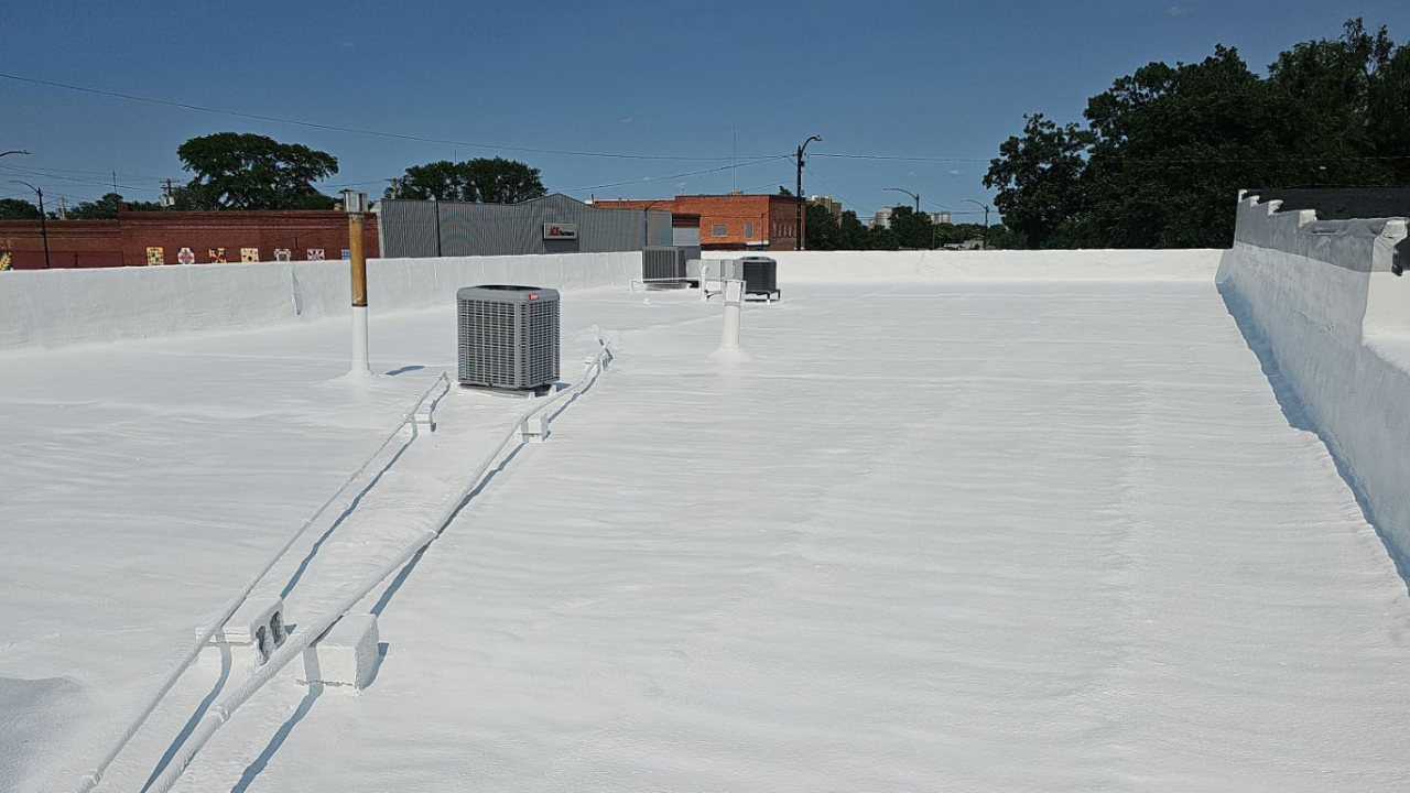 example of good spray foam roofing