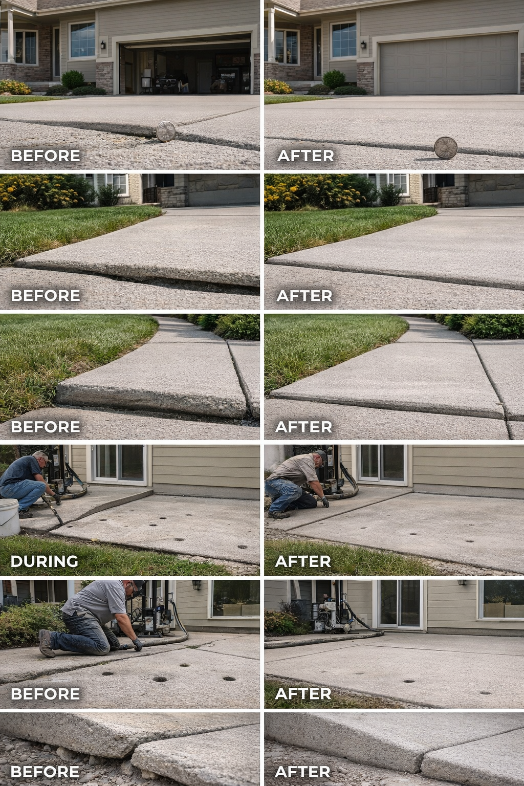 common Nebraska settlement problems and leveled results after polyurethane lifting